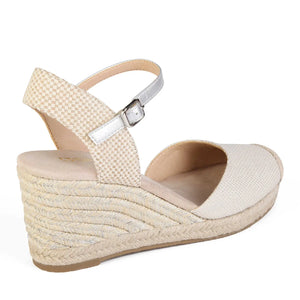 SANDALIA MUJER STHEF CASUAL PLATA 8051