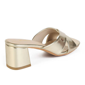 SANDALIA MUJER STHEF VESTIR DORADO 8044