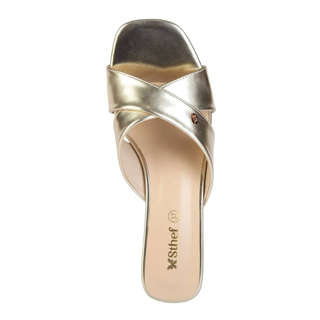 SANDALIA MUJER STHEF VESTIR DORADO 8044