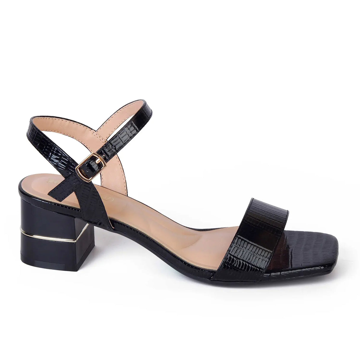 SANDALIA MUJER STHEF VESTIR NEGRO CHAROL 8026