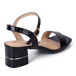 SANDALIA MUJER STHEF VESTIR NEGRO CHAROL 8026