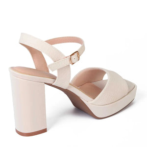 SANDALIA MUJER STHEF VESTIR OFF WHITE 8025