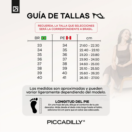 Sandalia Casual 572015 PRETO Piccadilly