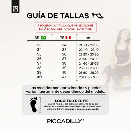 ZAPATO MUJER PICCADILLY VESTIR PRETO 74800900000041 Piccadilly