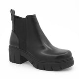 Botines Casuales Mujer Color Negro Con Taco 6.5cm 1128696