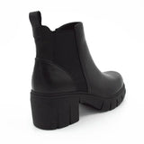 Botines Casuales Mujer Color Negro Con Taco 6.5cm 1128696
