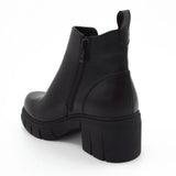 Botines Casuales Mujer Color Negro Con Taco 6.5cm 1128696