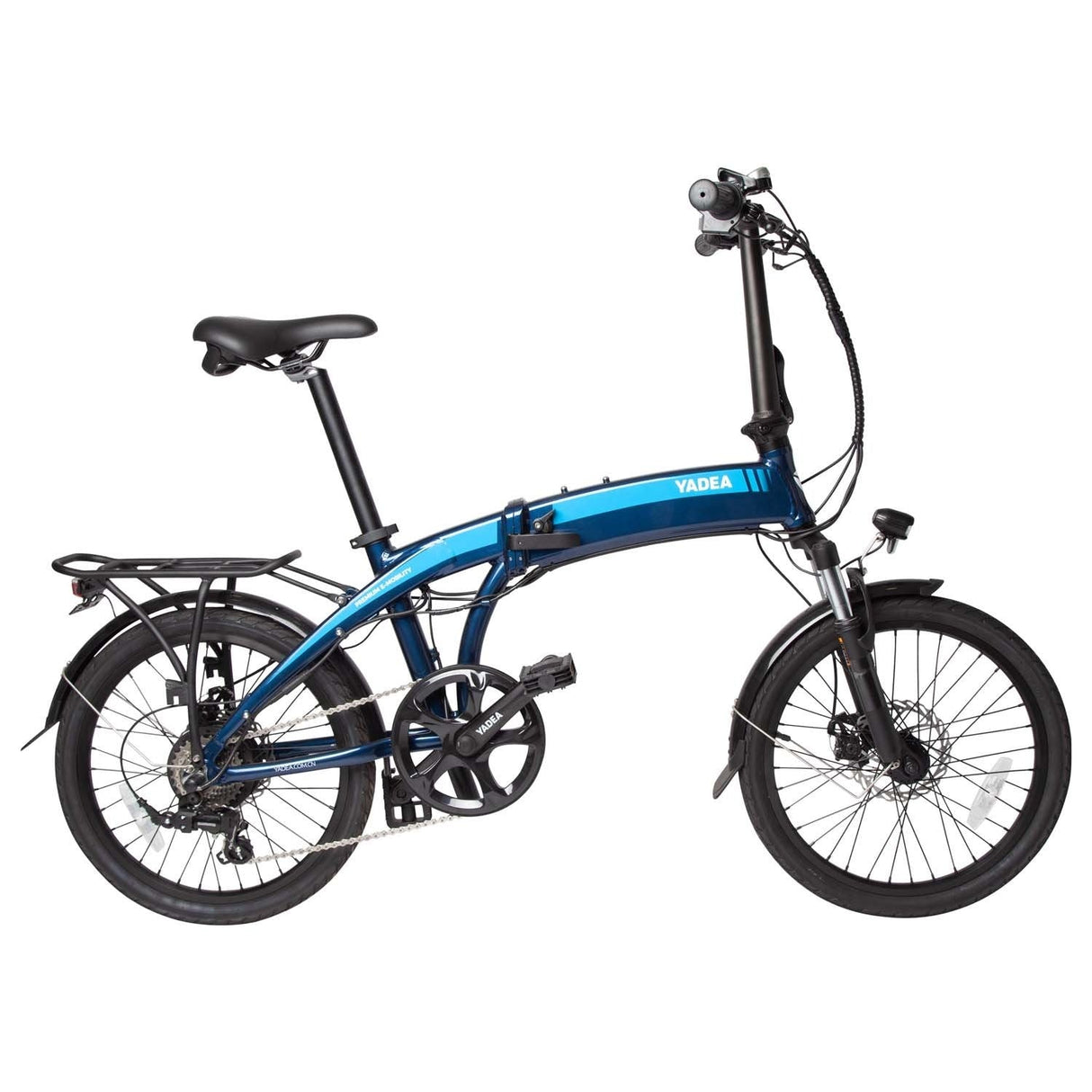 E-BIKE YADEA YF100/1010 PLEGABLE INC. BATERIA, CARGADOR Y LLAVES AZUL CityBikes
