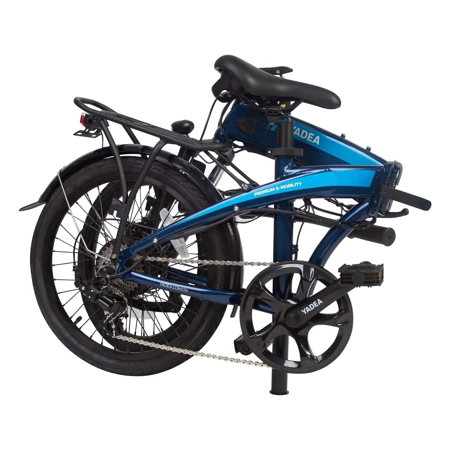 E-BIKE YADEA YF100/1010 PLEGABLE INC. BATERIA, CARGADOR Y LLAVES AZUL CityBikes