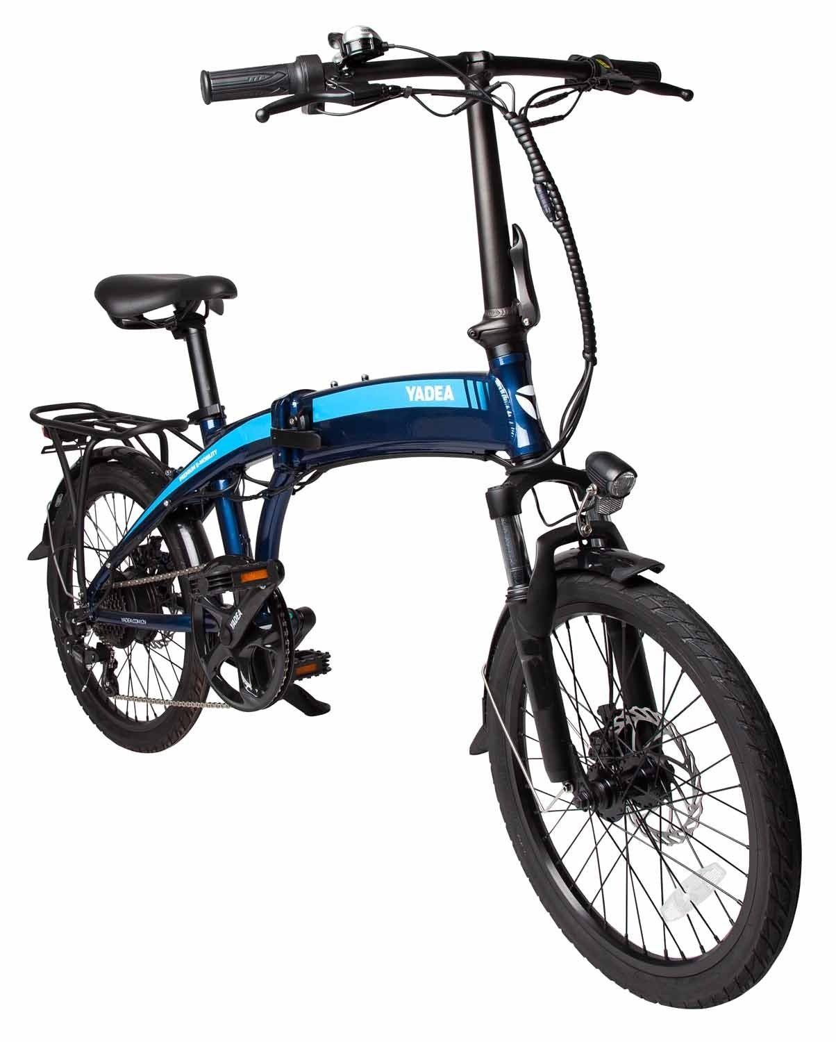 E-BIKE YADEA YF100/1010 PLEGABLE INC. BATERIA, CARGADOR Y LLAVES AZUL CityBikes