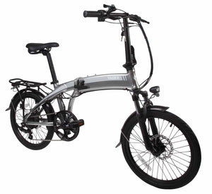 E-BIKE YADEA YF100/1010 PLEGABLE INC. BATERIA, CARGADOR Y LLAVES PLATEADO CityBikes