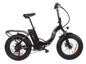 E-BIKE CYCOOL EWILD20W/1005 CON TIMON PLEGABLE, INC. BATERIA, CARGADOR Y LLAVES NEGRO CityBikes