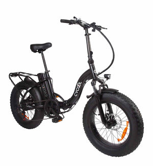 E-BIKE CYCOOL EWILD20W/1005 CON TIMON PLEGABLE, INC. BATERIA, CARGADOR Y LLAVES NEGRO CityBikes