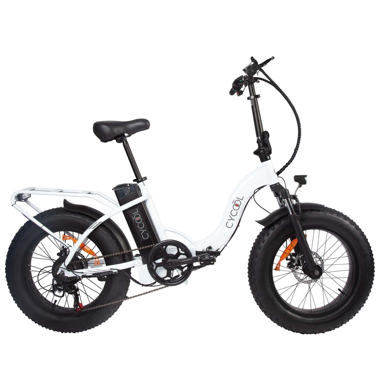 E-BIKE CYCOOL EWILD20W/1005 CON TIMON PLEGABLE, INC. BATERIA, CARGADOR Y LLAVES BLANCO CityBikes