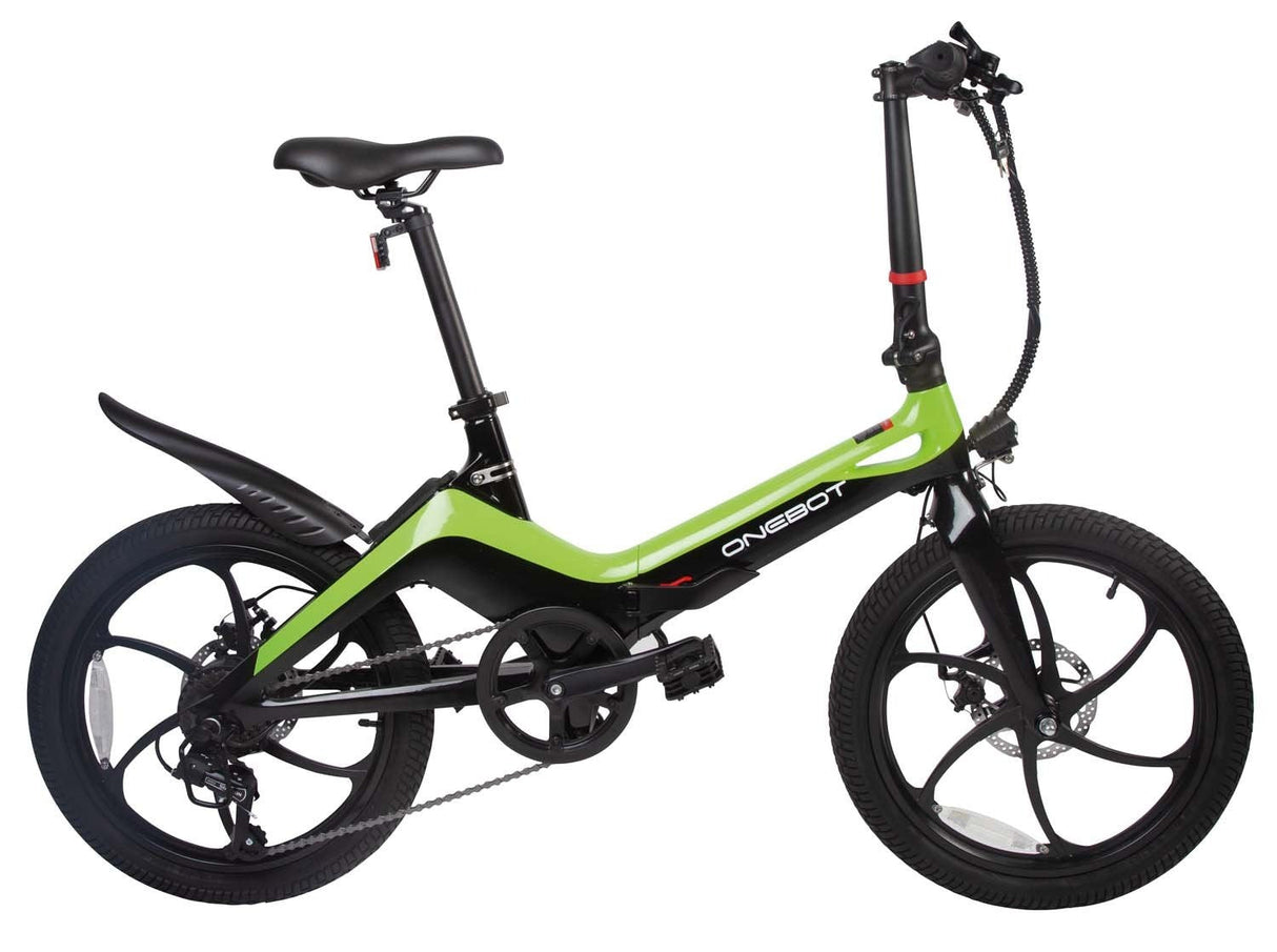 E-BIKE ONEBOT S9/1002 PLEGABLE INC. BATERIA, CARGADOR Y LLAVES VERDE CityBikes