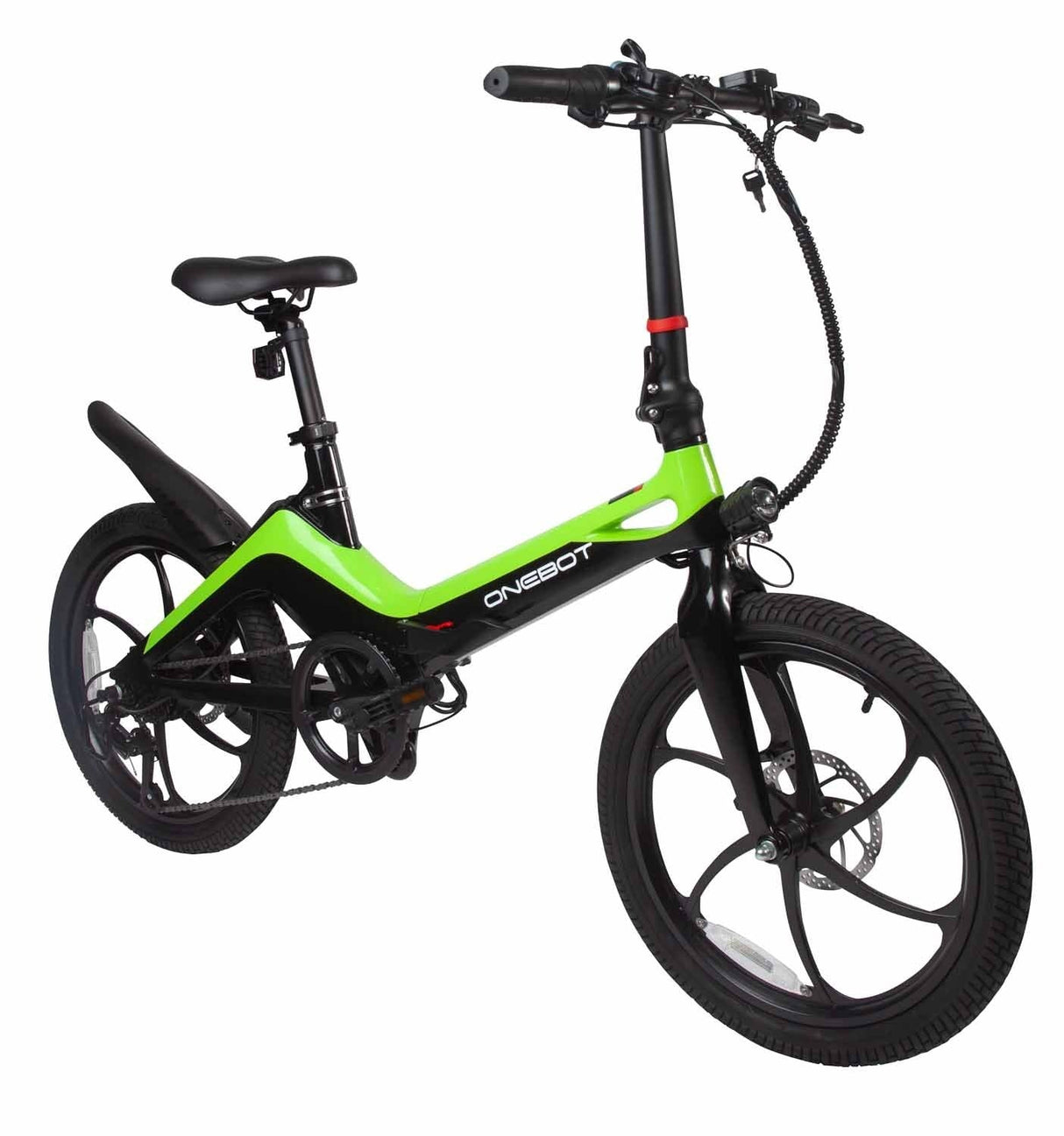 E-BIKE ONEBOT S9/1002 PLEGABLE INC. BATERIA, CARGADOR Y LLAVES VERDE CityBikes