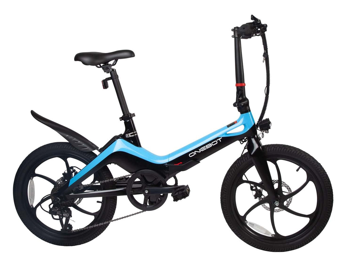 E-BIKE ONEBOT S9/1002 PLEGABLE INC. BATERIA, CARGADOR Y LLAVES AZUL CityBikes