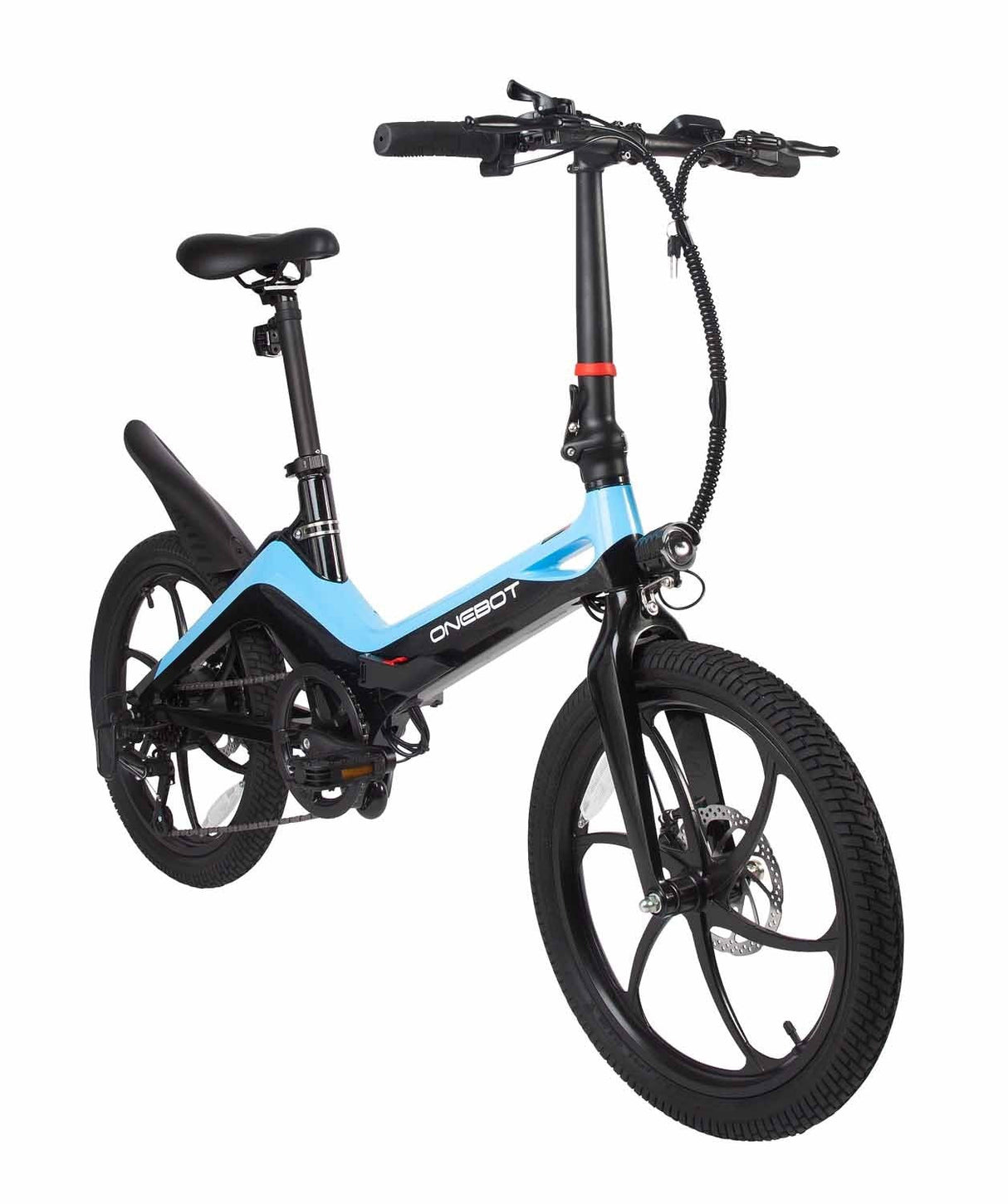 E-BIKE ONEBOT S9/1002 PLEGABLE INC. BATERIA, CARGADOR Y LLAVES AZUL CityBikes