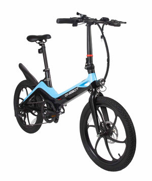 E-BIKE ONEBOT S9/1002 PLEGABLE INC. BATERIA, CARGADOR Y LLAVES AZUL CityBikes