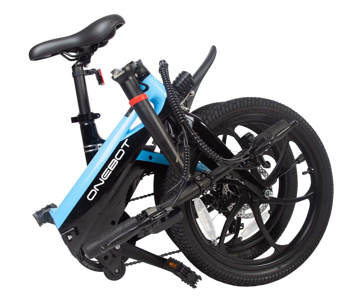 E-BIKE ONEBOT S9/1002 PLEGABLE INC. BATERIA, CARGADOR Y LLAVES AZUL CityBikes