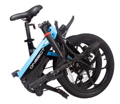 E-BIKE ONEBOT S9/1002 PLEGABLE INC. BATERIA, CARGADOR Y LLAVES AZUL CityBikes