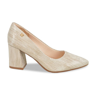 Zapato Vestir Mujer 8122 Dorado Sthef Sthef