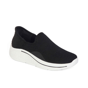Zapatilla Casual Mujer 8128 Negro con Blanco Sthef Sthef