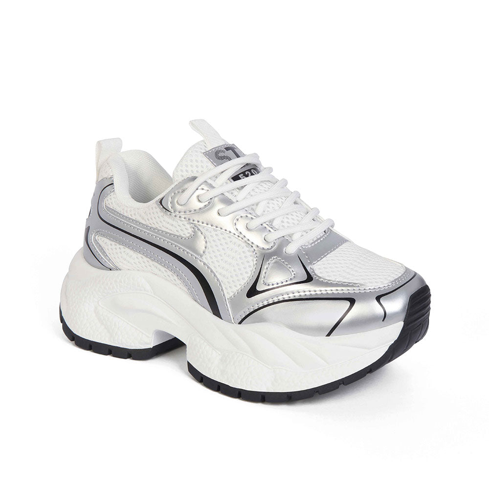 Zapatilla Trendy Mujer  8124 Plata Sthef